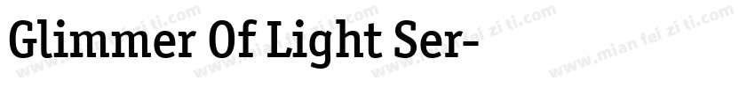 Glimmer Of Light Ser字体转换